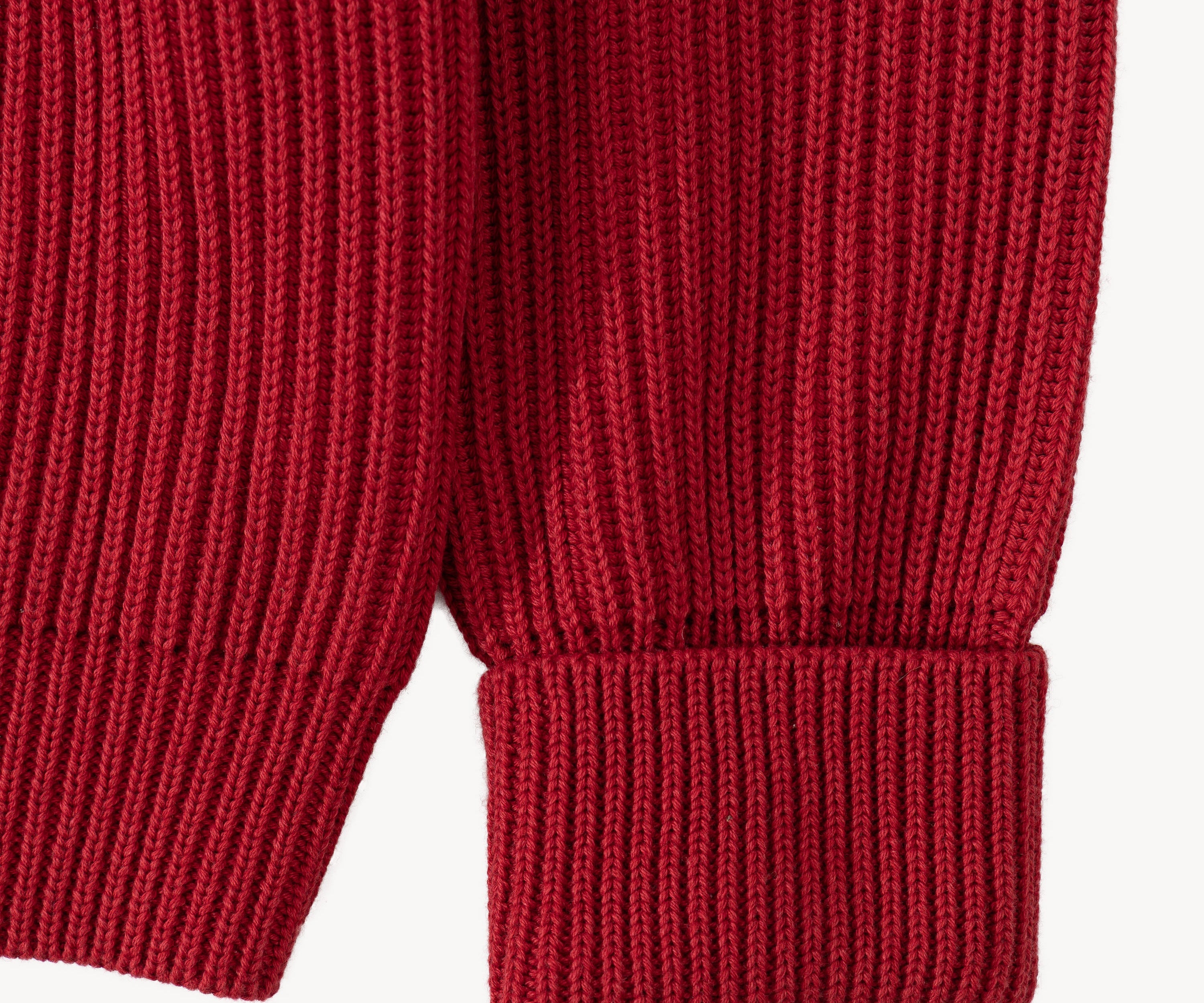 THE TRUCKER SWEATER Knitwear SMALL / RED - BRUT Clothing US