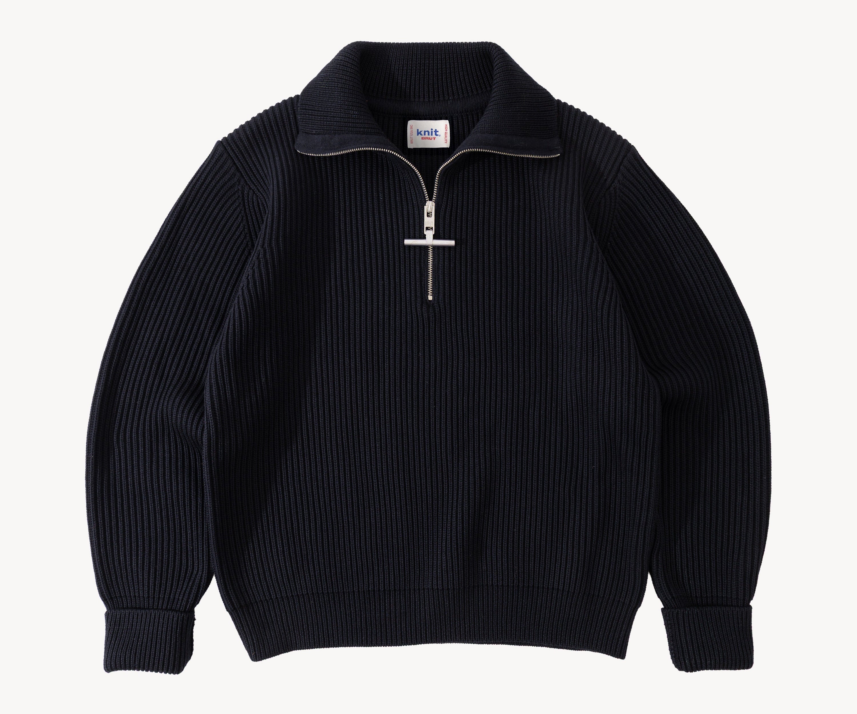 THE TRUCKER SWEATER Knitwear SMALL / NAVY - BRUT Clothing US