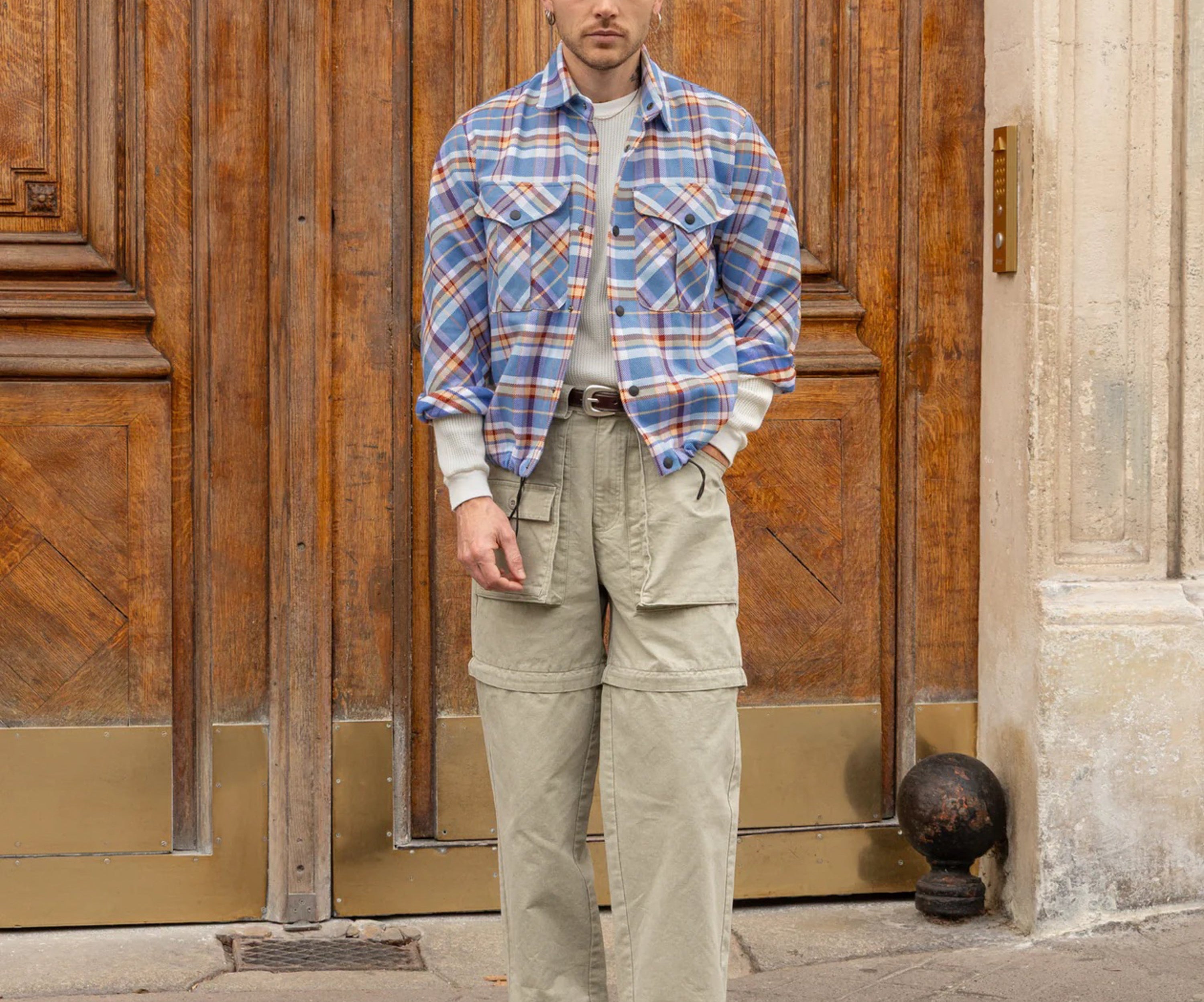 TWO-IN-ONE PANTS Pants US26 / STONE - BRUT Clothing US