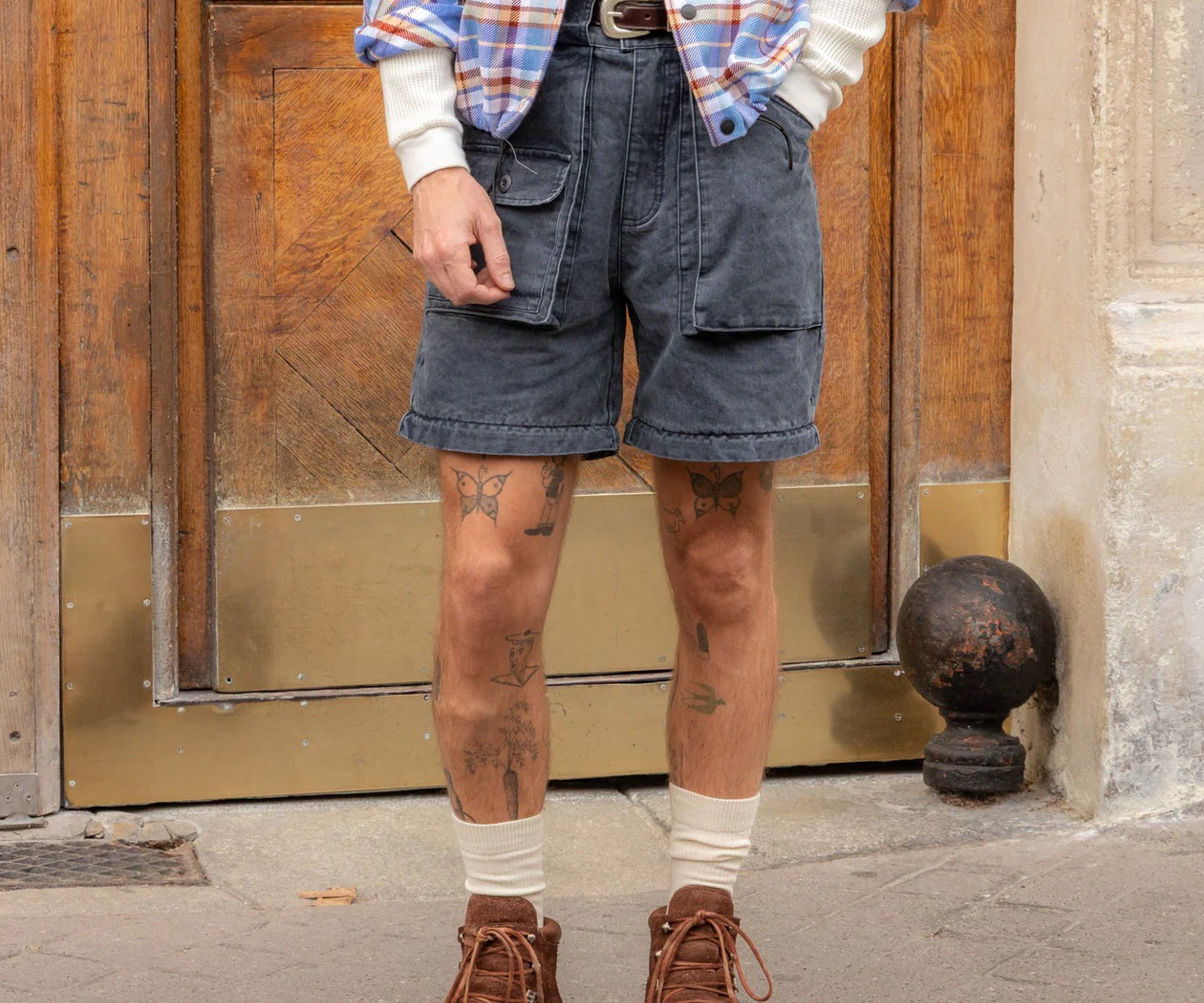 TWO-IN-ONE PANTS Pants US26 / NAVY - BRUT Clothing US
