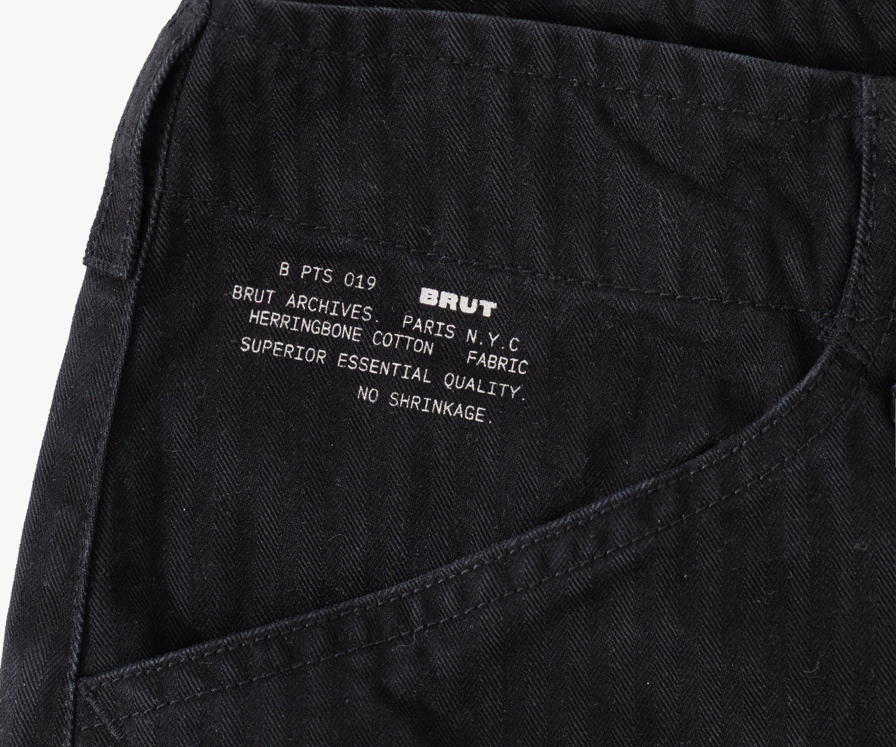 THE UTILITY PANTS Pants US26 / BLACK - BRUT Clothing US