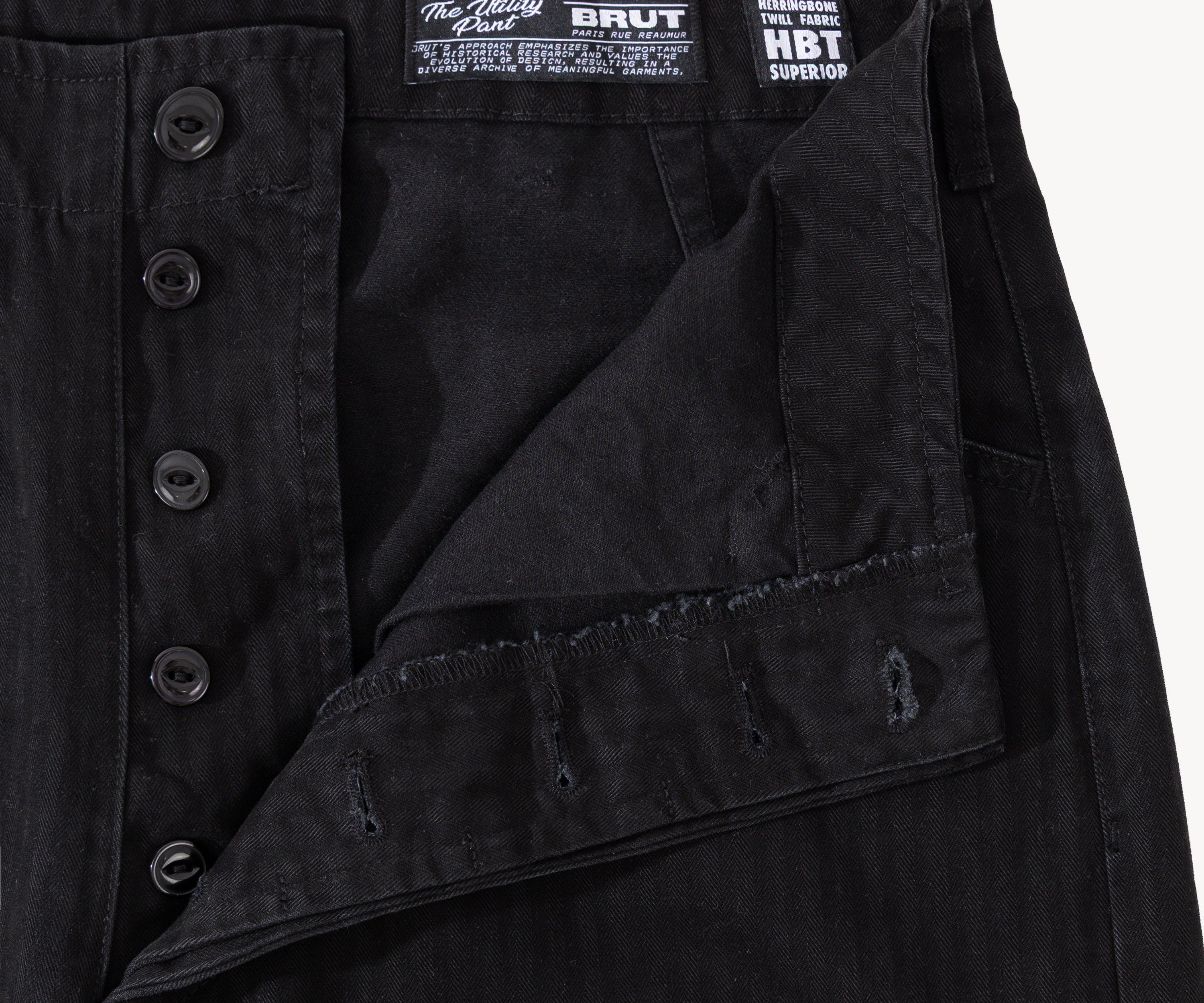 THE UTILITY PANTS Pants US26 / BLACK - BRUT Clothing US