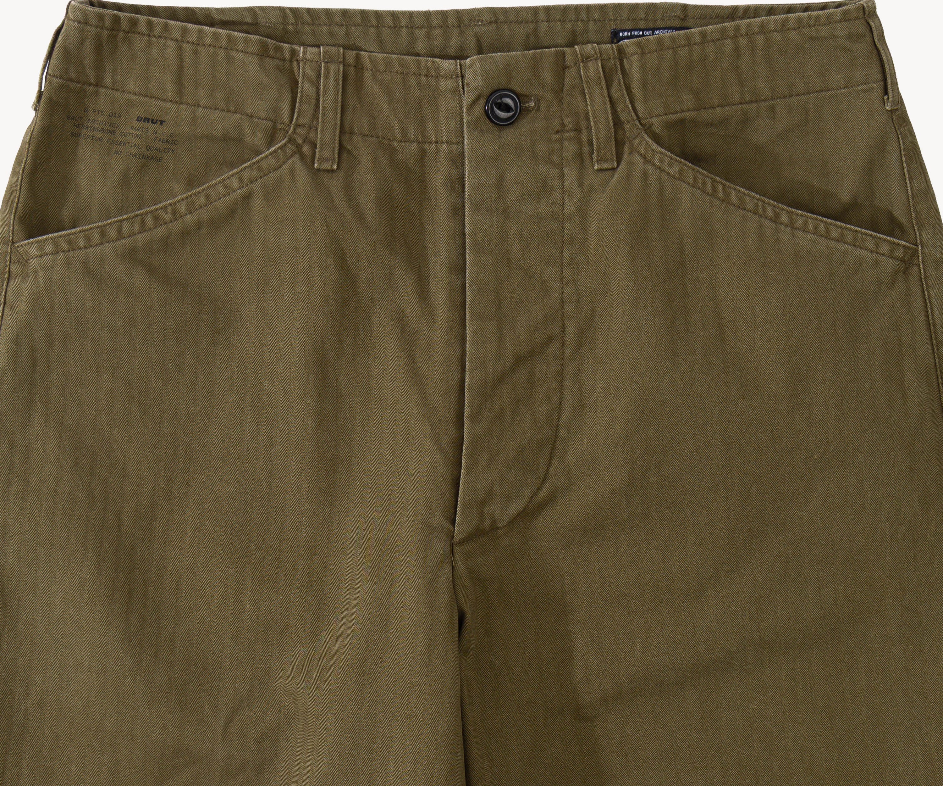 THE UTILITY PANTS Pants US26 / OLIVE GREEN - BRUT Clothing US