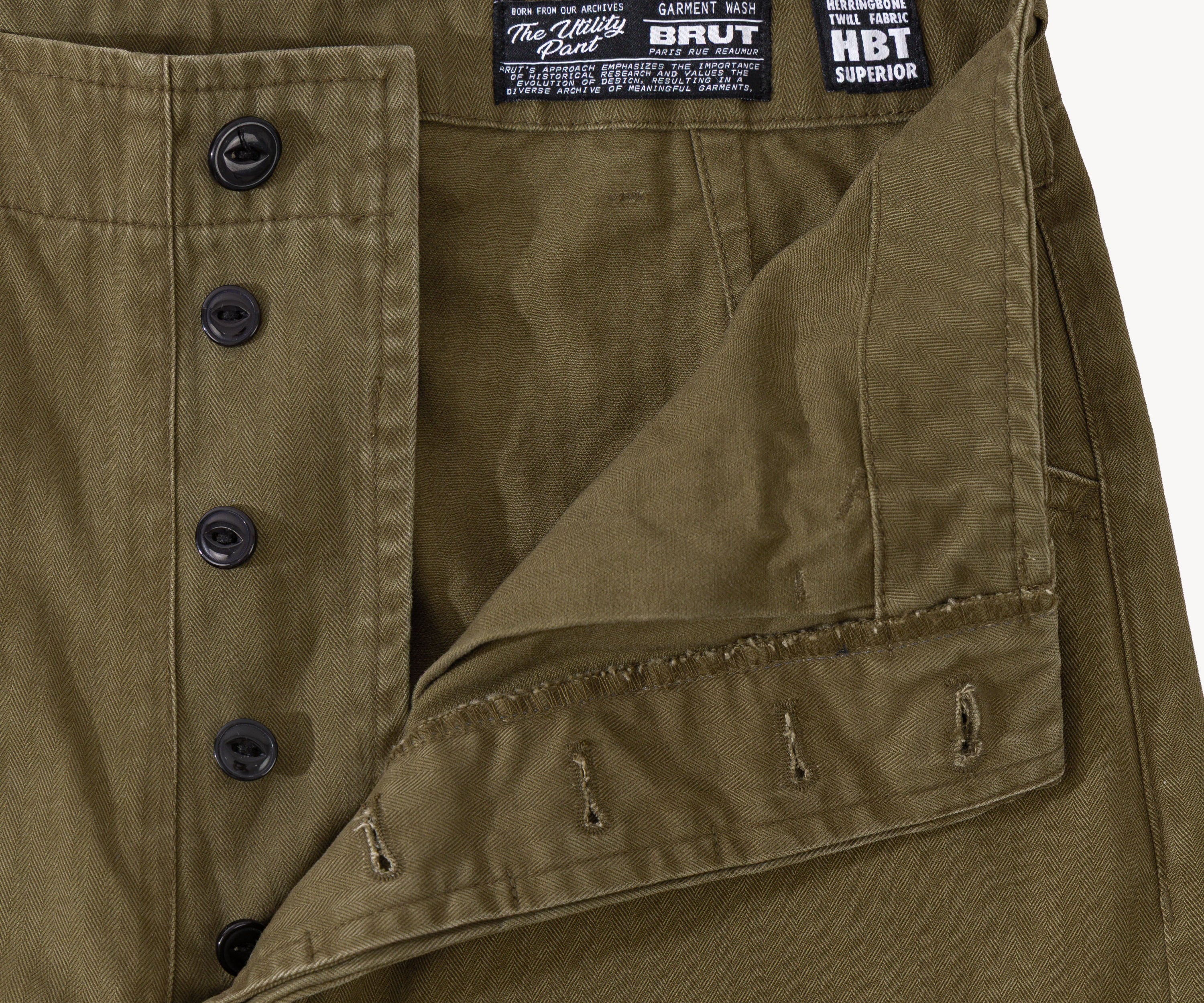 THE UTILITY PANTS Pants US26 / OLIVE GREEN - BRUT Clothing US