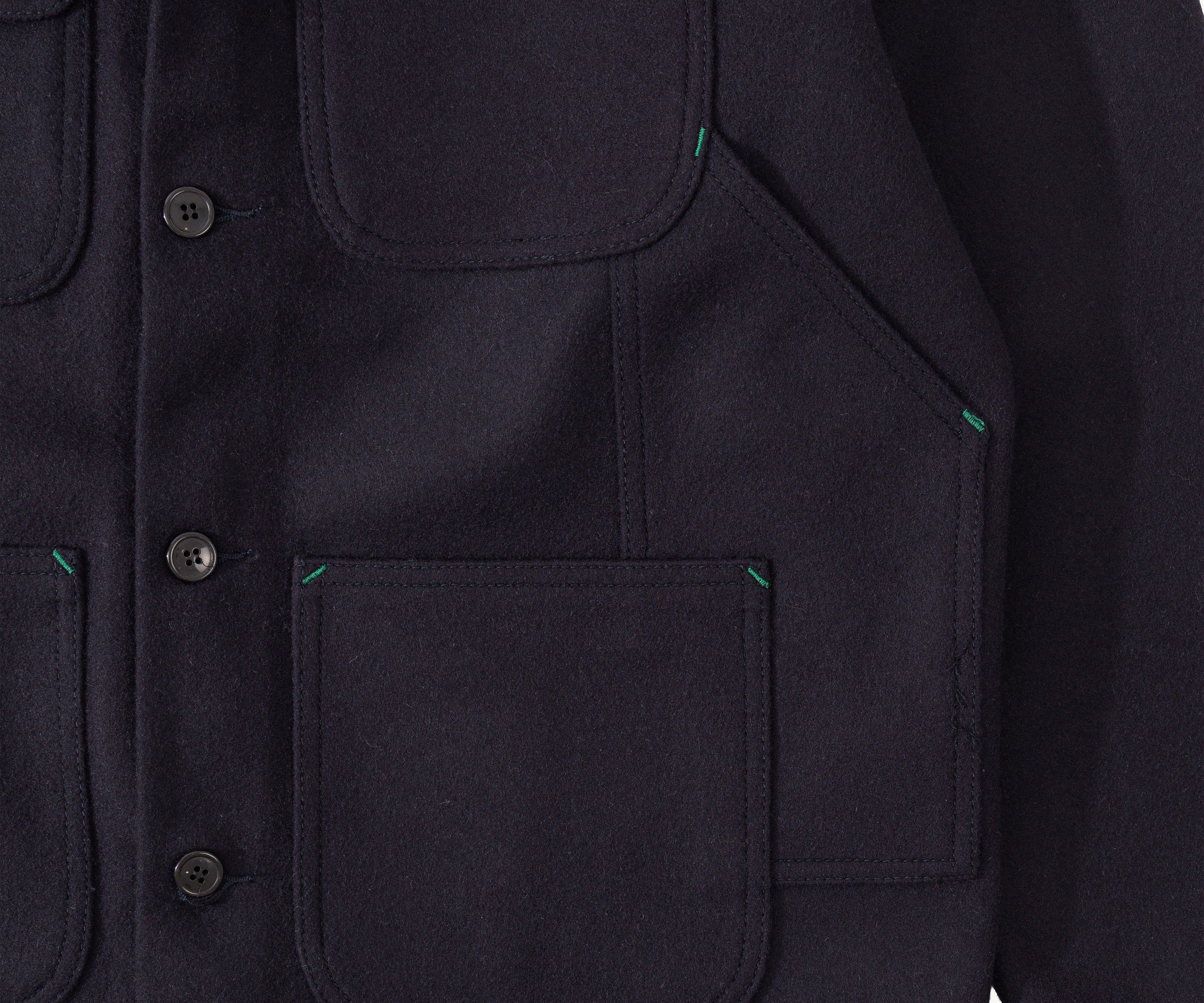 THE WOOL UTILITY JACKET Coats & Jackets X SMALL / NAVY - BRUT Clothing US