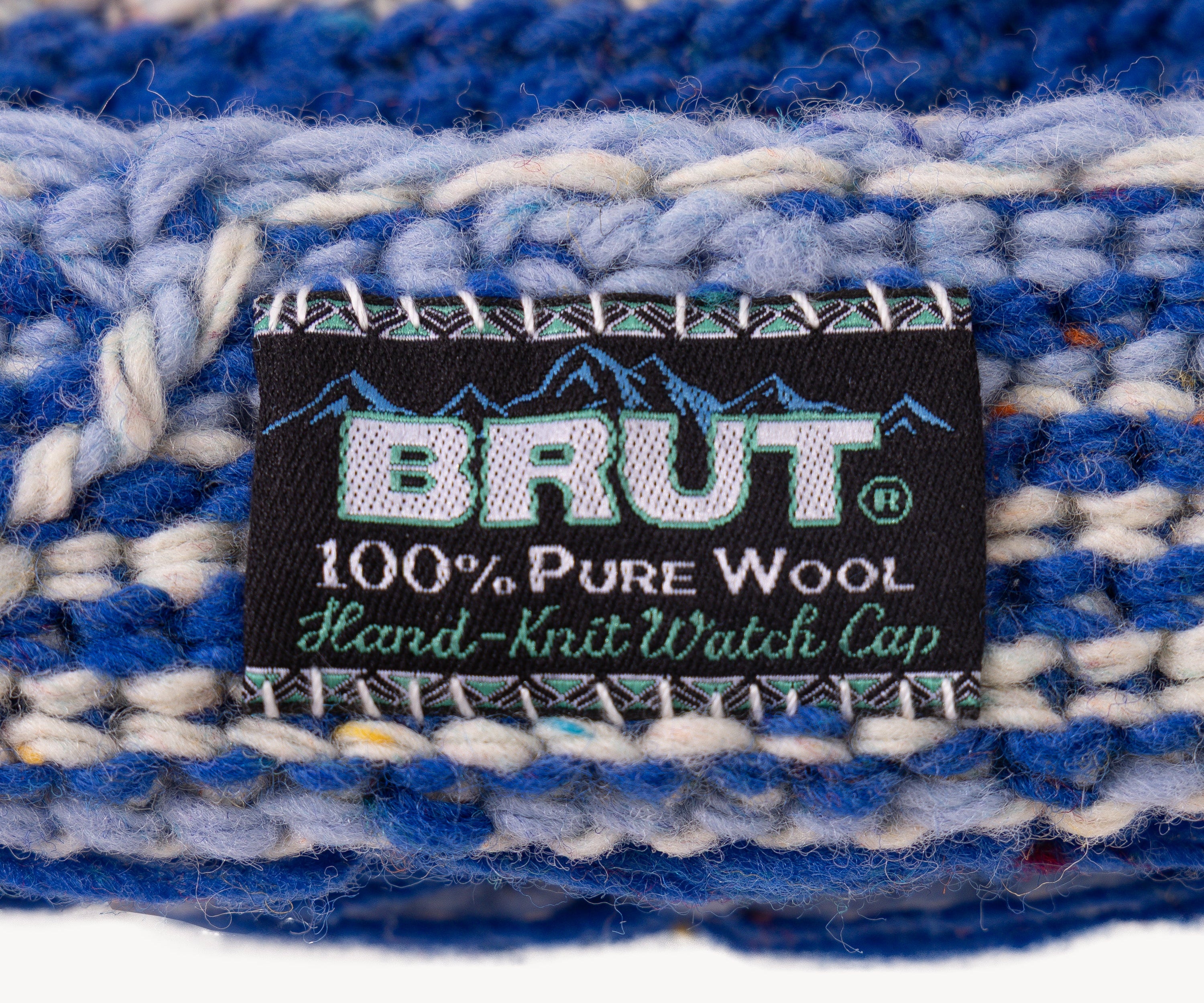 THE HAND-KNIT WATCH CAP Hats and Caps BLUE - BRUT Clothing US