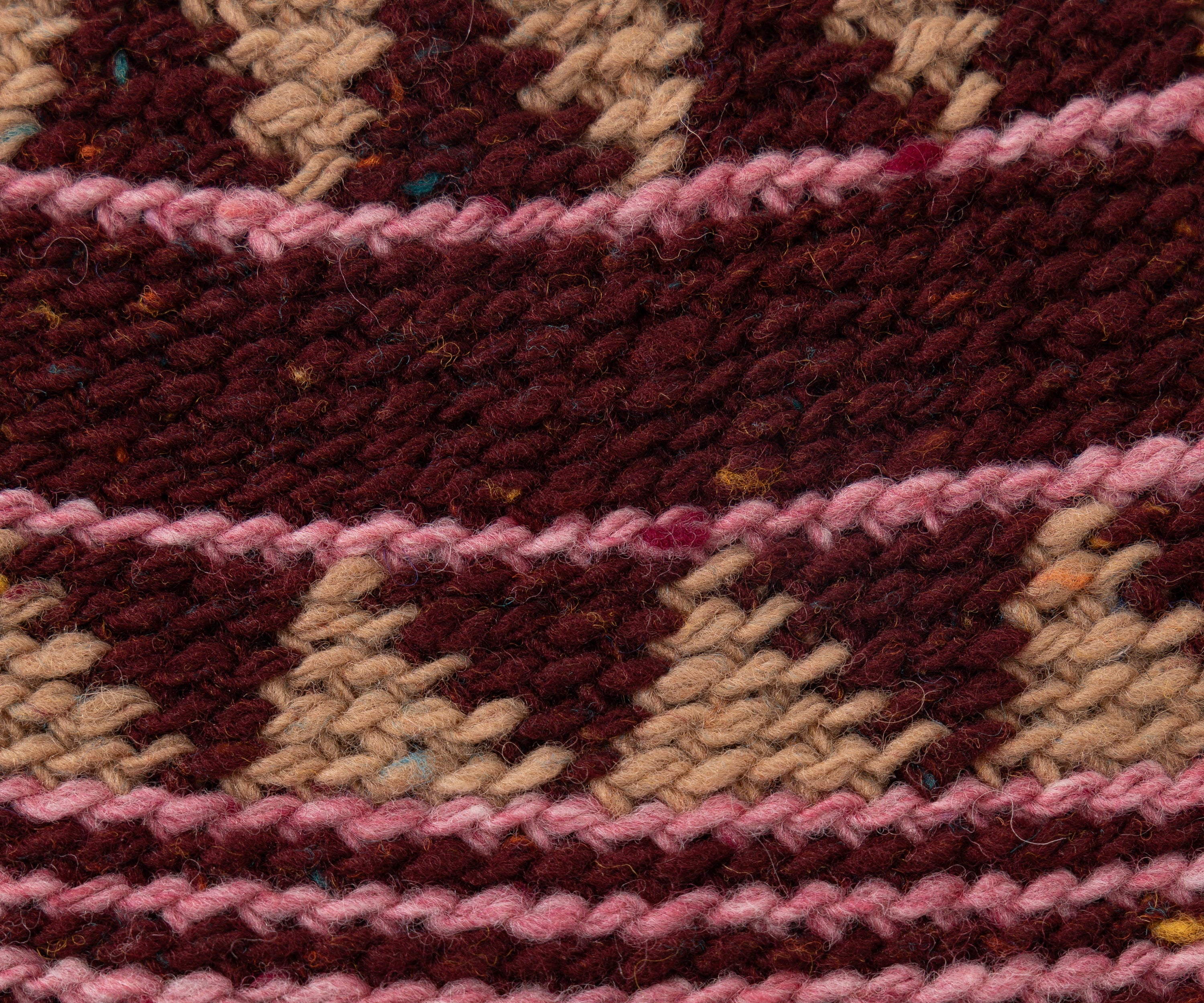 THE HAND-KNIT WATCH CAP Hats and Caps WINE - BRUT Clothing US