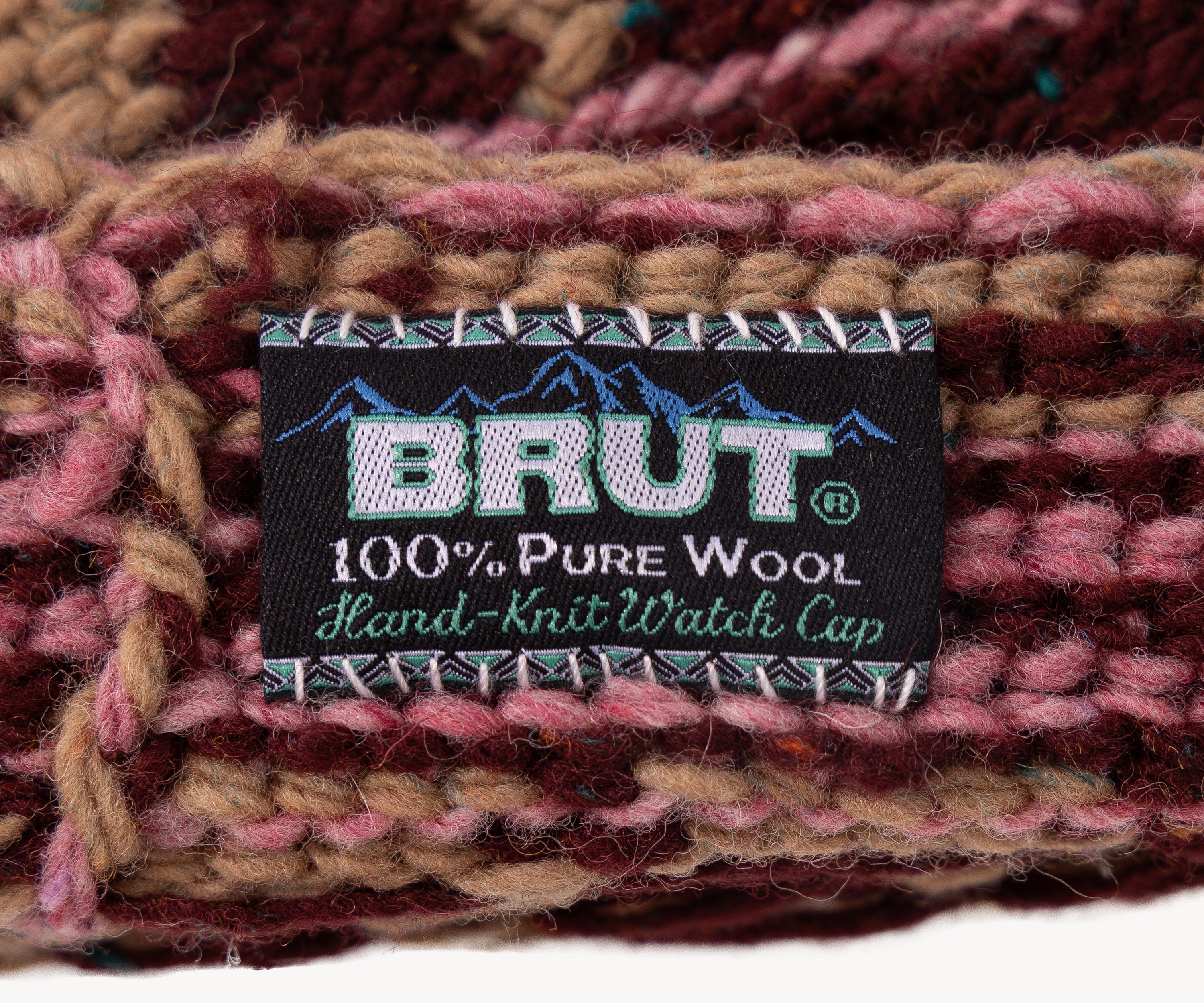 THE HAND-KNIT WATCH CAP Hats and Caps WINE - BRUT Clothing US