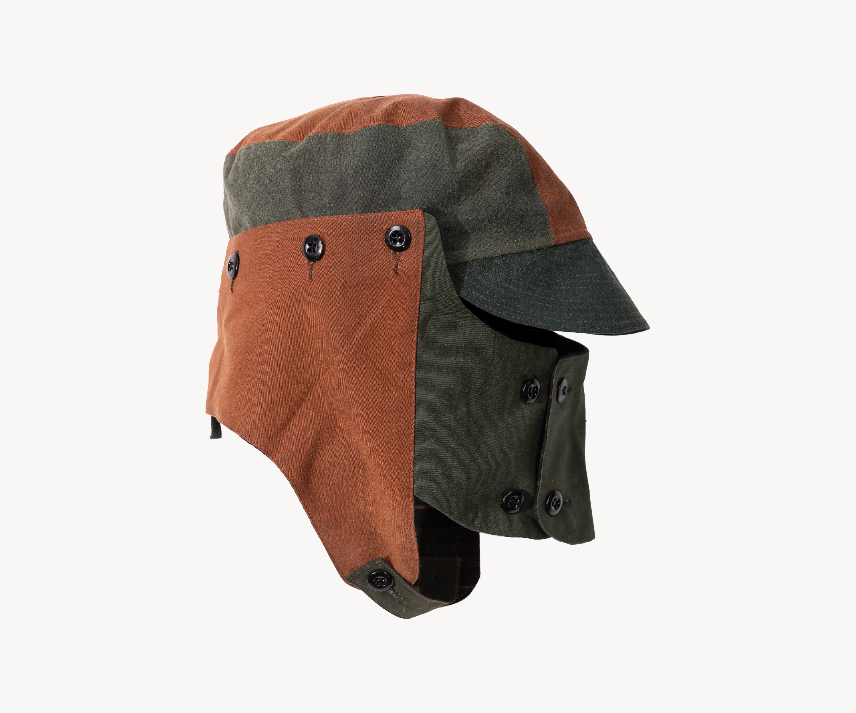 REWORK® MASK WAX HAT - N° 020 Hats and Caps BROWN / ONE SIZE FITS ALL - BRUT Clothing US