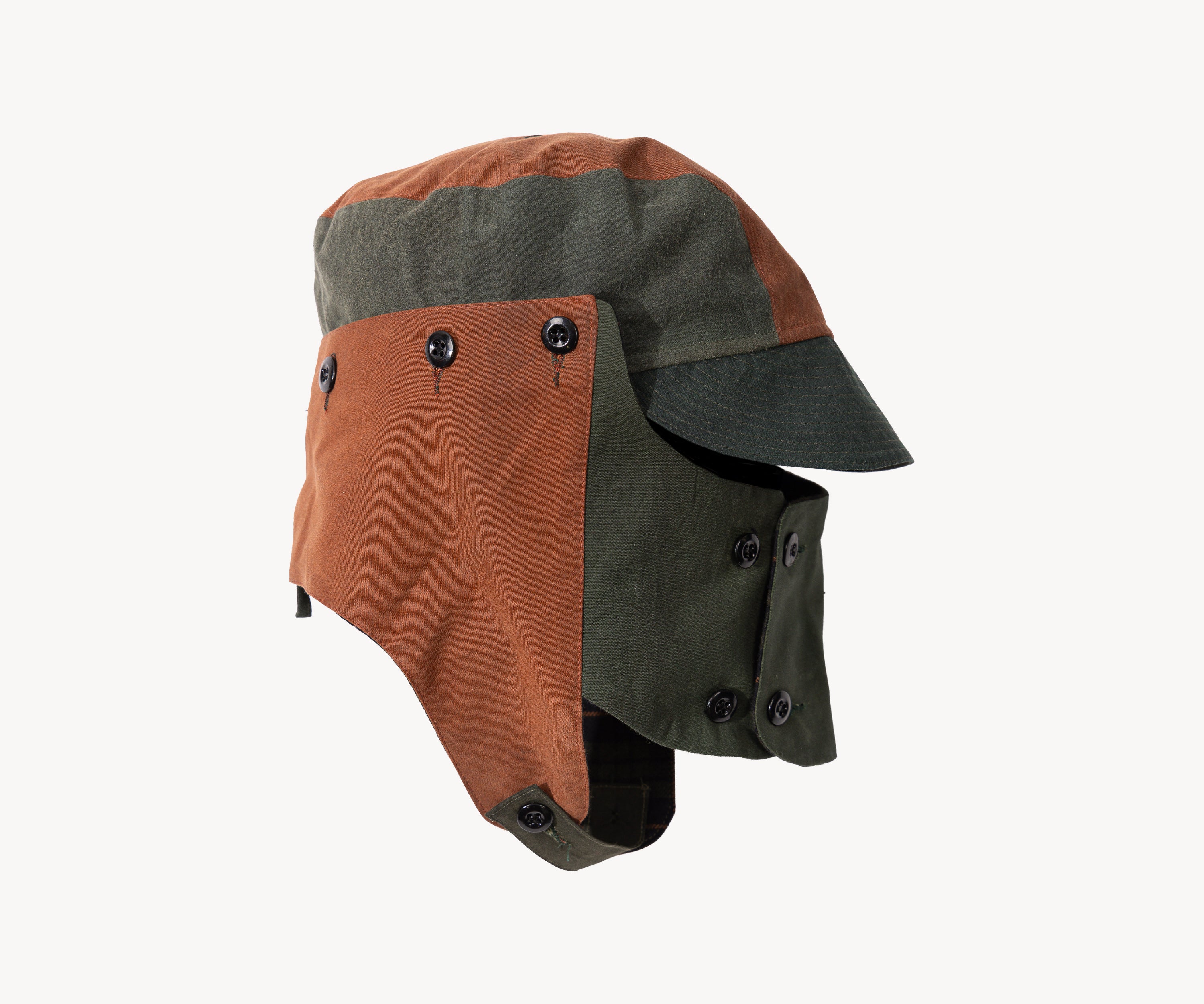 REWORK® MASK WAX HAT - N° 020 Hats and Caps BROWN / ONE SIZE FITS ALL - BRUT Clothing US