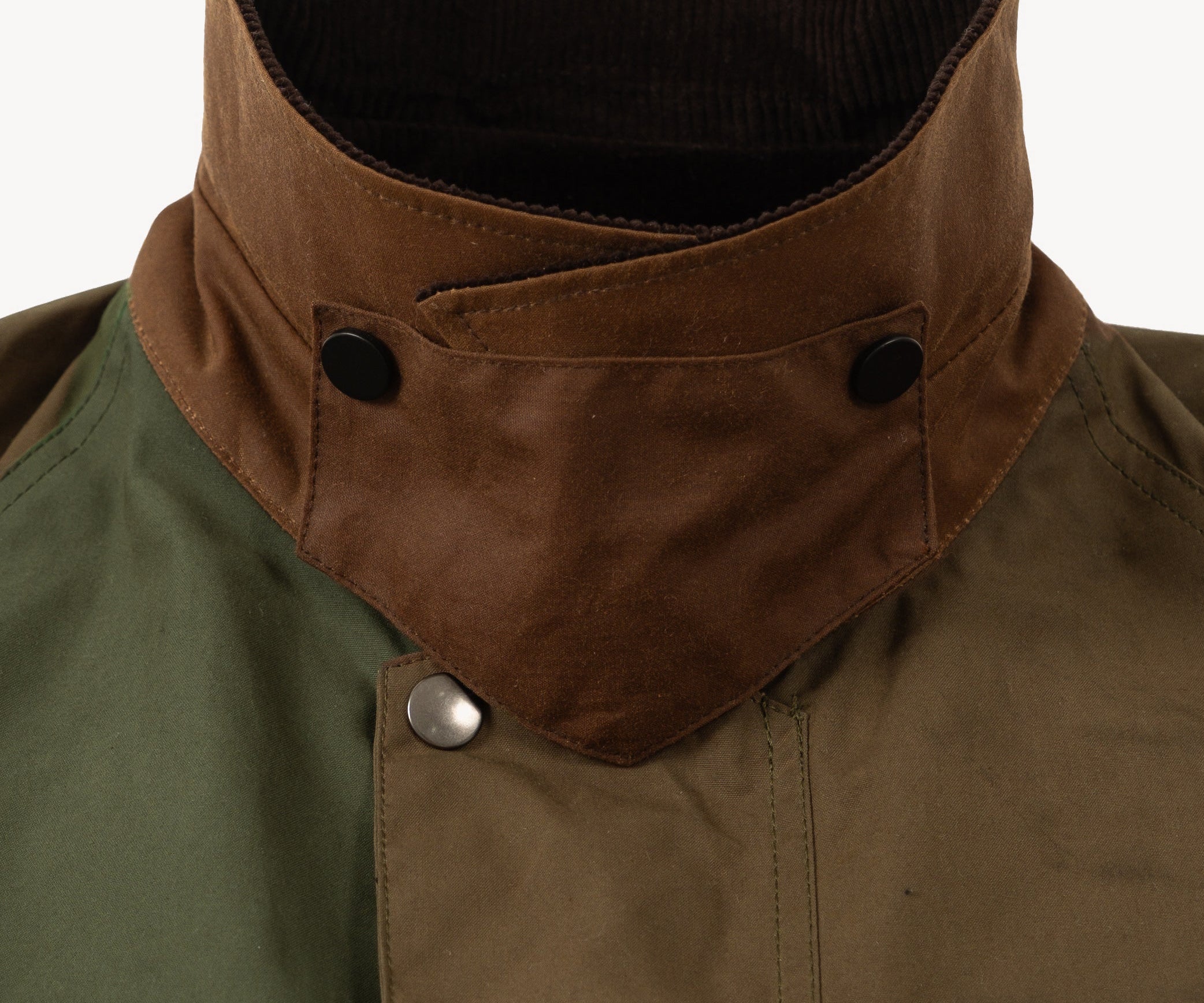 REWORK® WAX JACKET - V5 Coats & Jackets X-SMALL / BROWN / GREEN - BRUT Clothing US