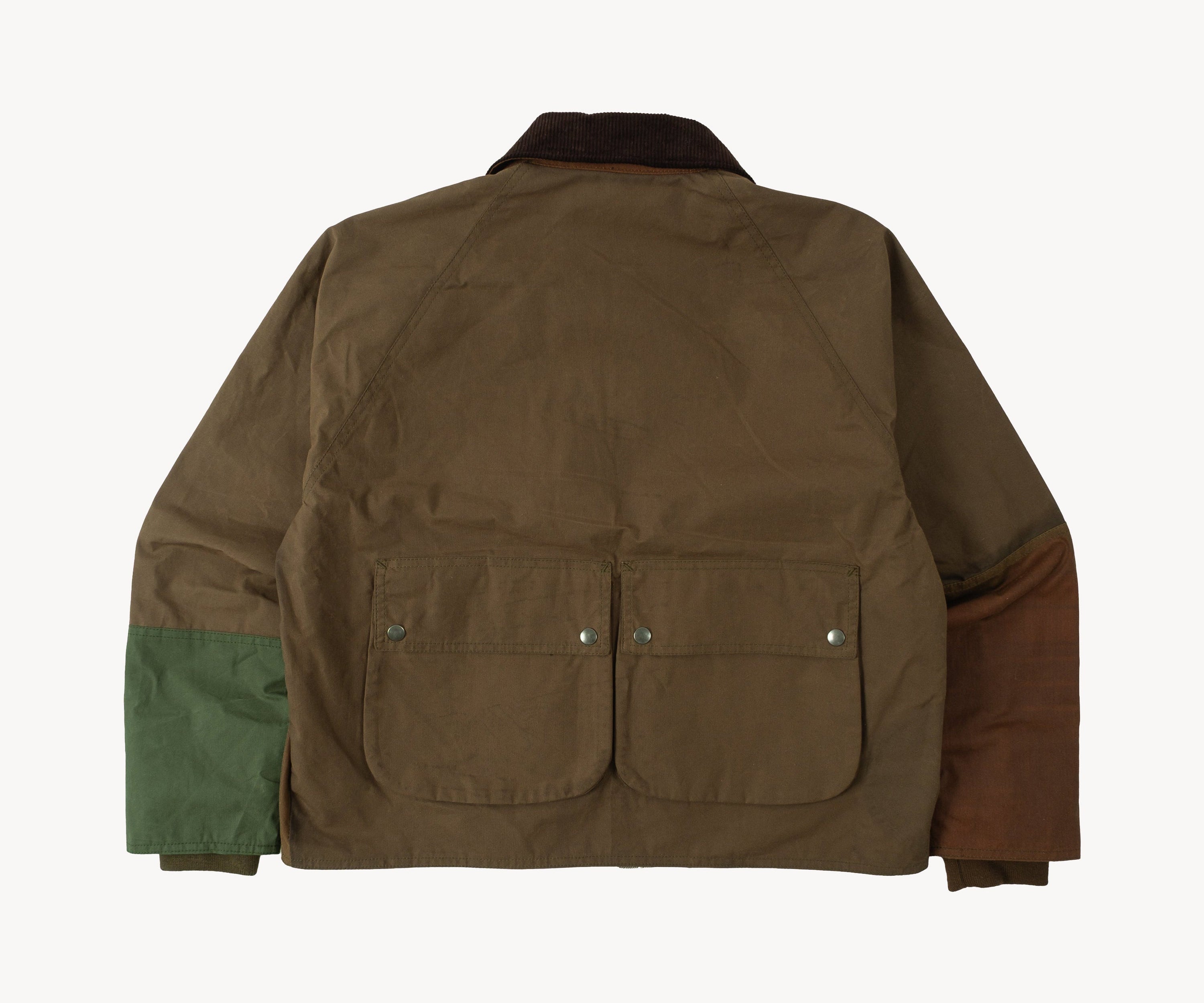 REWORK® WAX JACKET - V5 Coats & Jackets X-SMALL / BROWN / GREEN - BRUT Clothing US