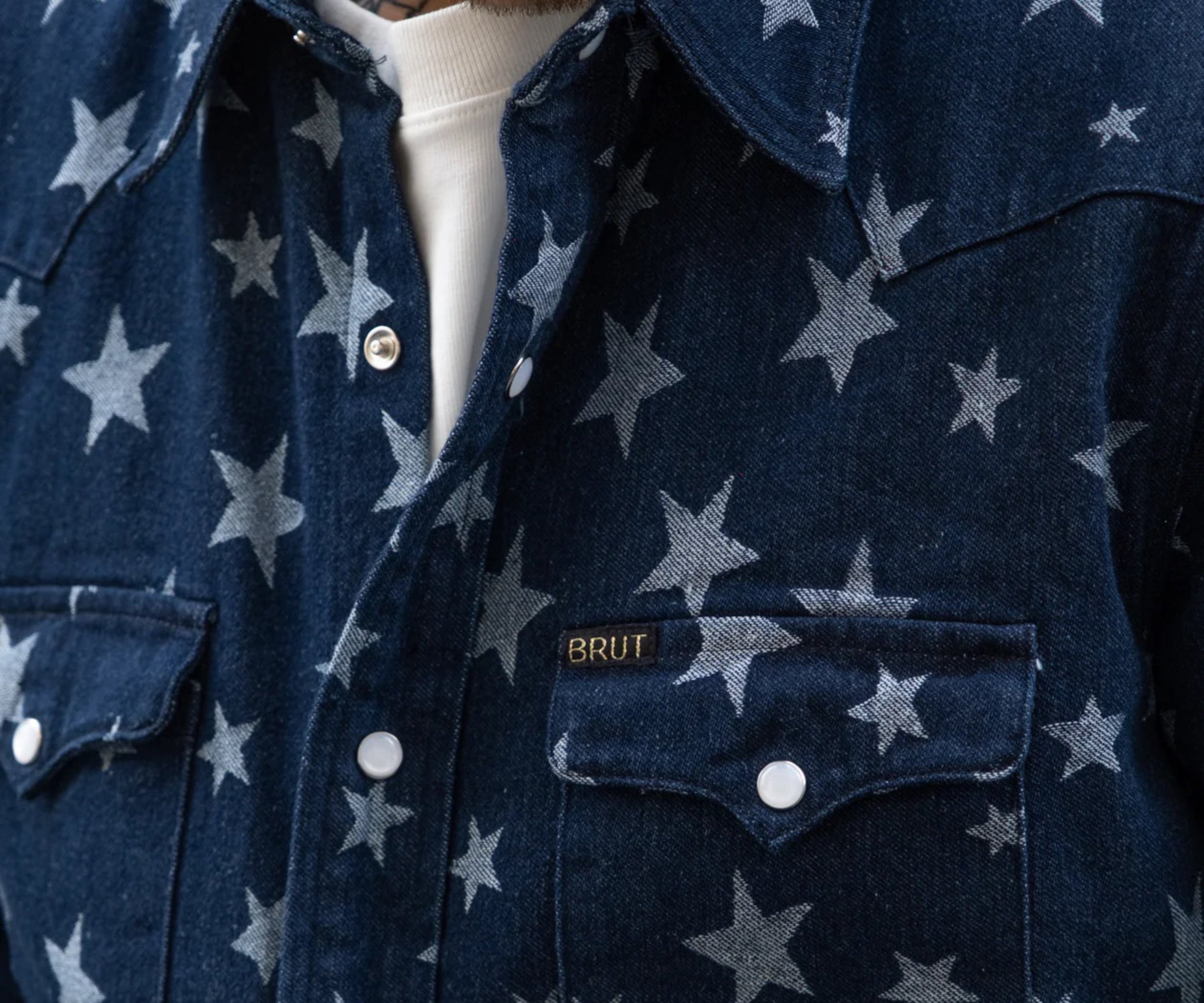 THE WESTERN STAR SHIRT Shirts SMALL / DENIM BLUE - BRUT Clothing US