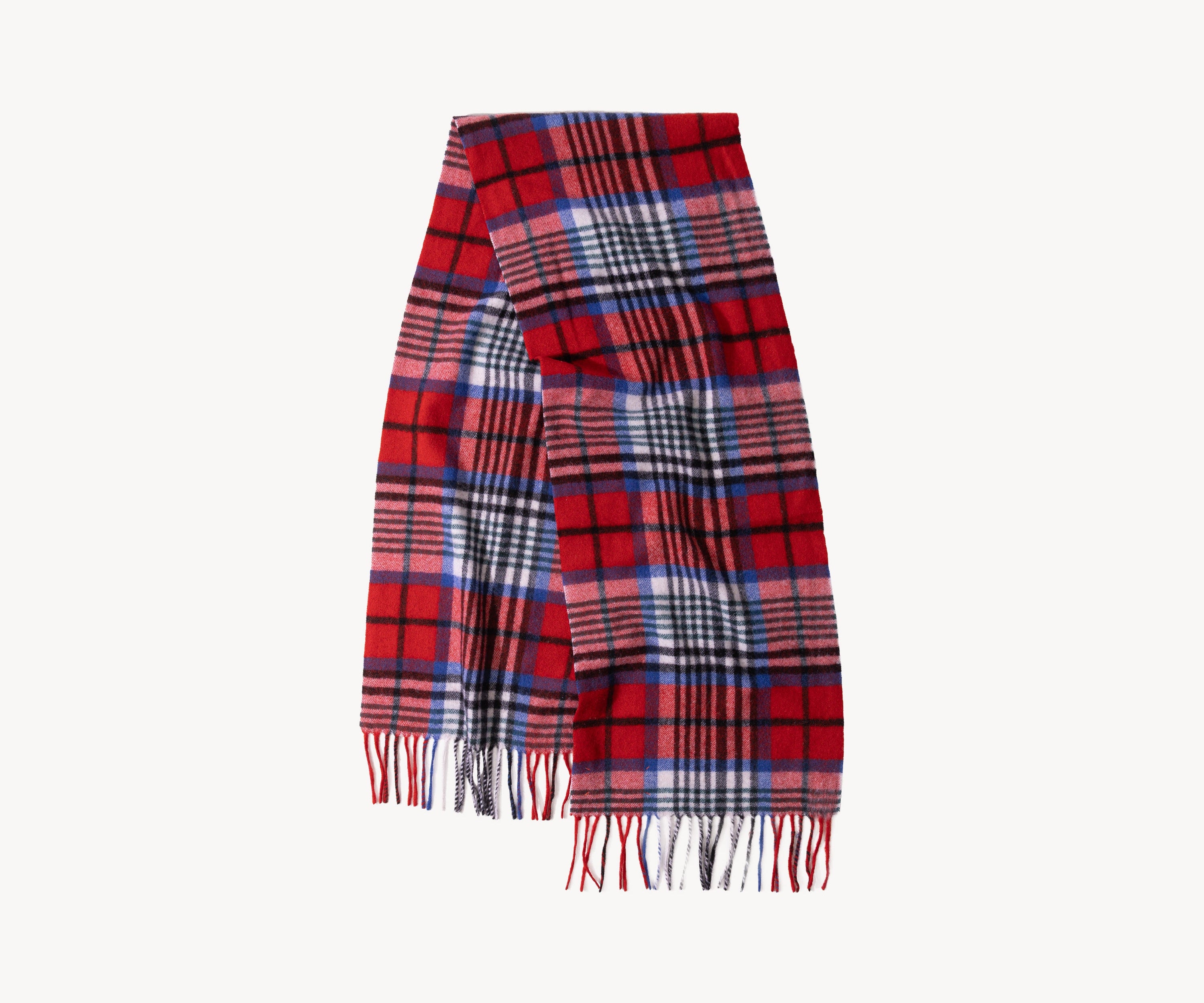 THE WOOL SCARF RED / WHITE - BRUT Clothing US