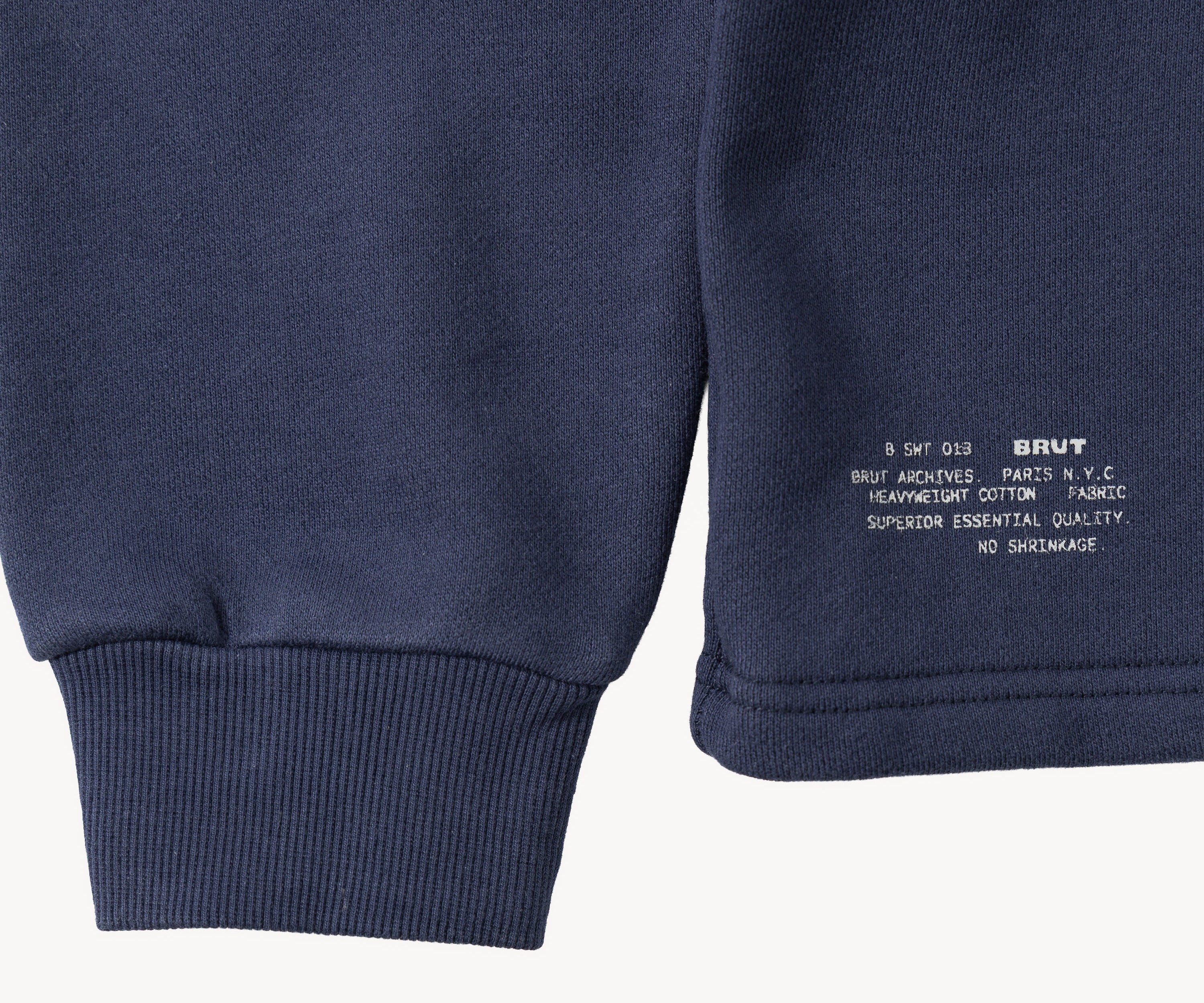 THE ZIPPED POLO Sweatshirts X-SMALL / NAVY - BRUT Clothing US